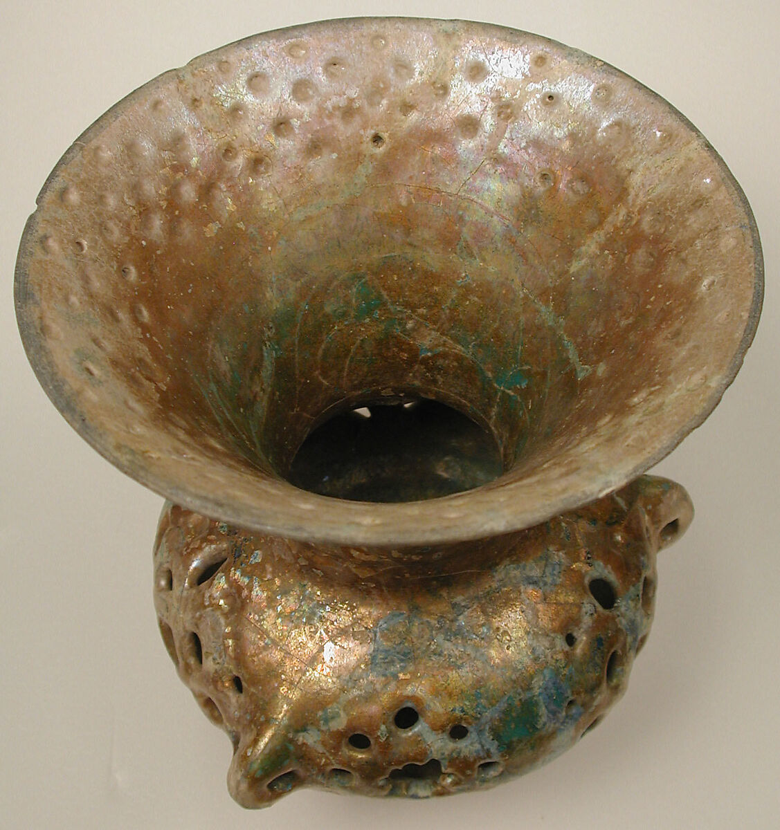 Mosque Lamp, Earthenware; glazed