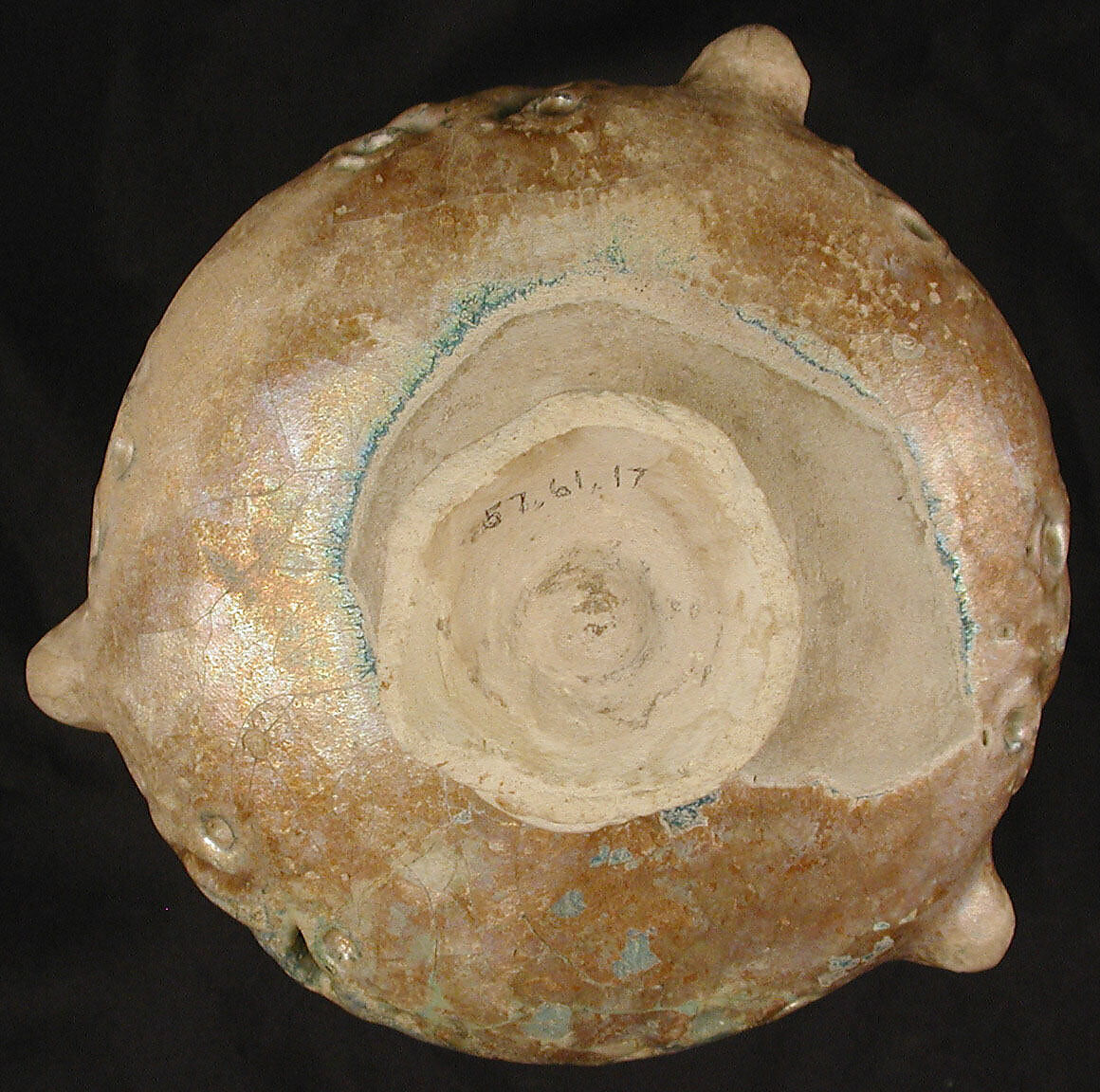 Mosque Lamp, Earthenware; glazed