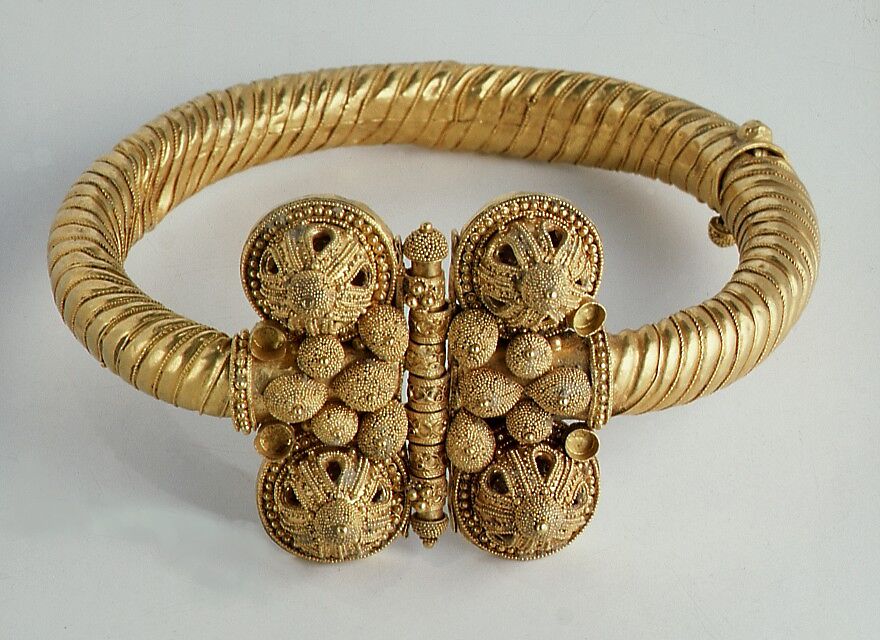 Armlet, Gold; filigree and granulation