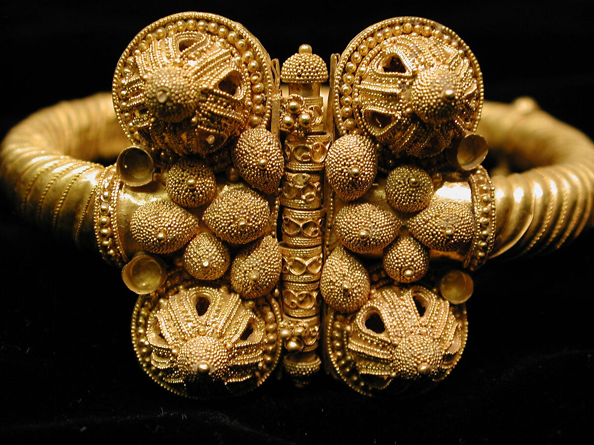 Armlet, Gold; filigree and granulation