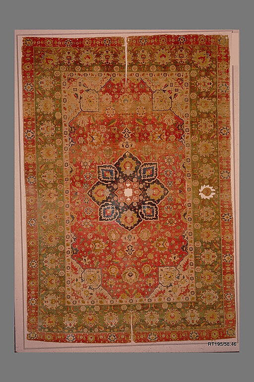 Silk Kashan Carpet, Silk (warp, weft and pile); asymmetrically knotted pile