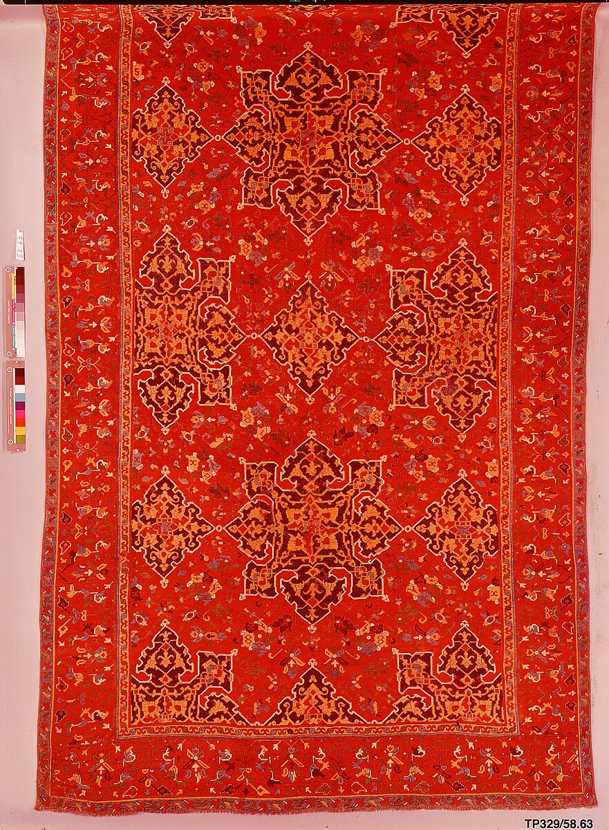 'Star Ushak' Carpet, Wool (warp, weft, and pile); symmetrically knotted pile