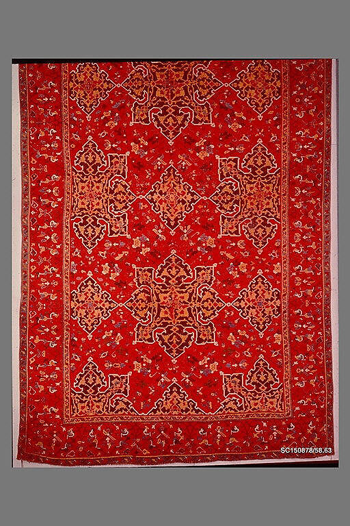 'Star Ushak' Carpet, Wool (warp, weft, and pile); symmetrically knotted pile