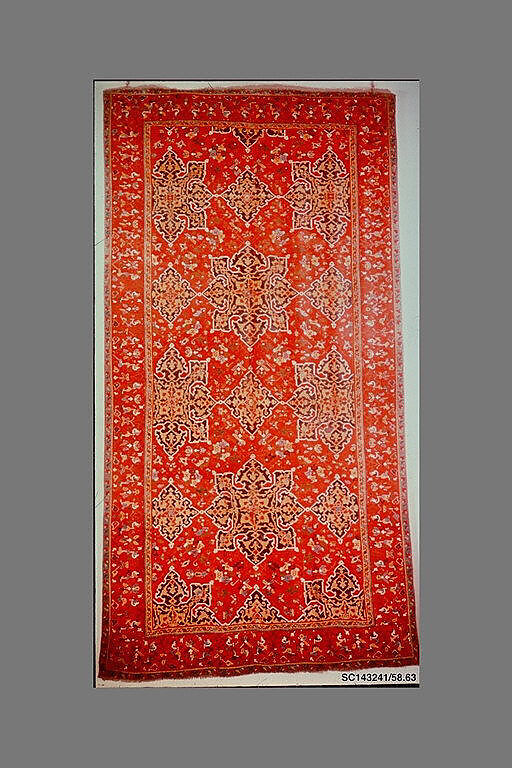 'Star Ushak' Carpet, Wool (warp, weft, and pile); symmetrically knotted pile