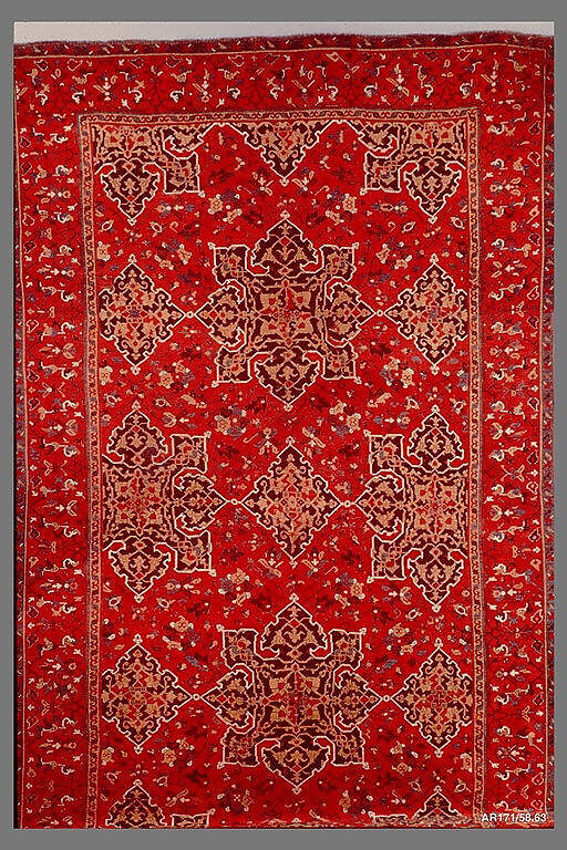 'Star Ushak' Carpet, Wool (warp, weft, and pile); symmetrically knotted pile