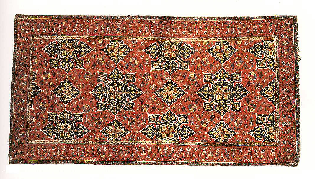 'Star Ushak' Carpet, Wool (warp, weft, and pile); symmetrically knotted pile