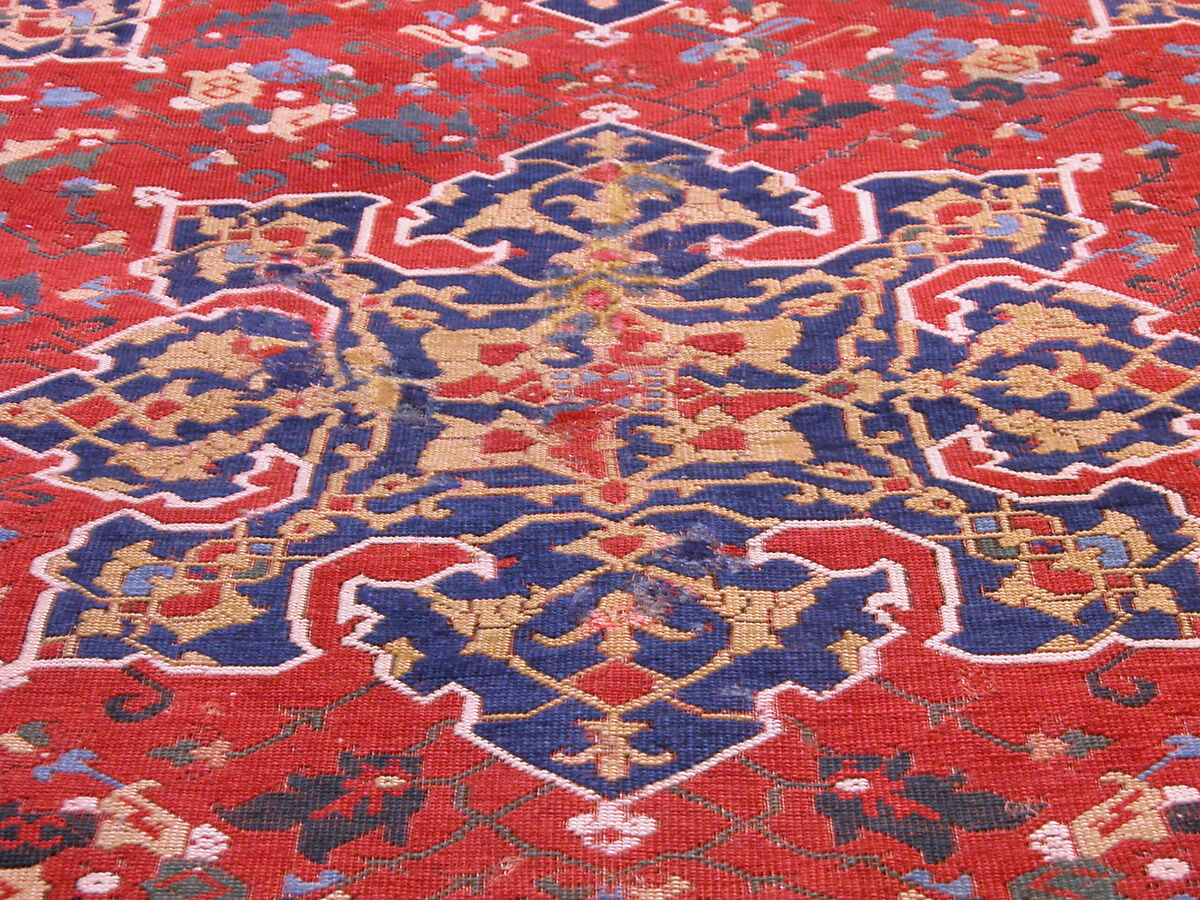 'Star Ushak' Carpet, Wool (warp, weft, and pile); symmetrically knotted pile