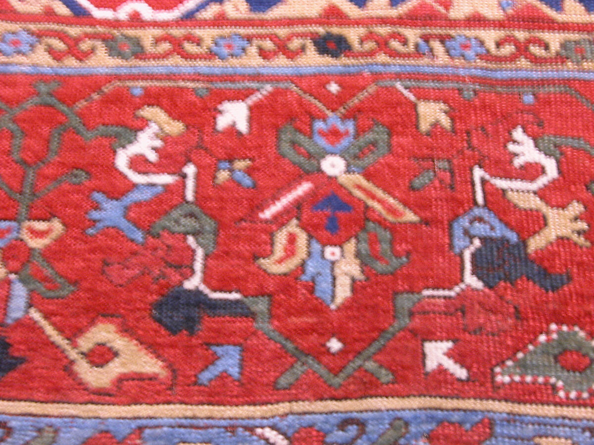 'Star Ushak' Carpet, Wool (warp, weft, and pile); symmetrically knotted pile