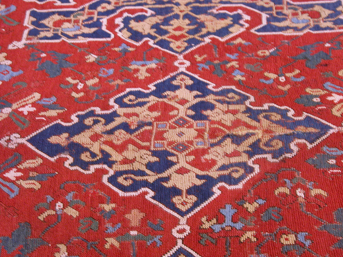 'Star Ushak' Carpet, Wool (warp, weft, and pile); symmetrically knotted pile