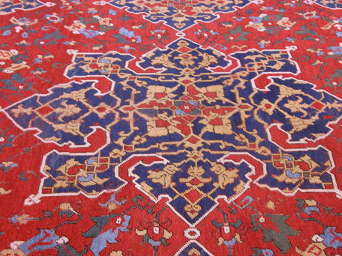 'Star Ushak' Carpet, Wool (warp, weft, and pile); symmetrically knotted pile