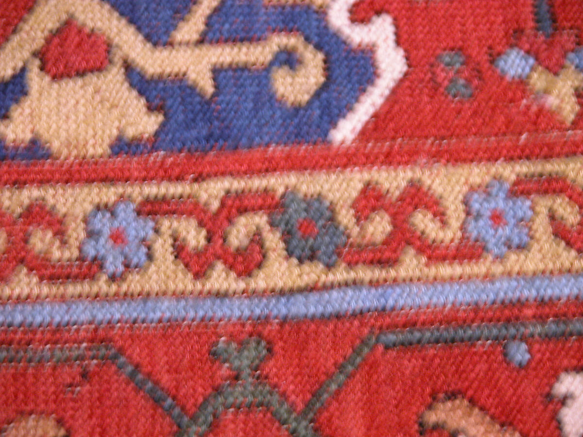 'Star Ushak' Carpet, Wool (warp, weft, and pile); symmetrically knotted pile