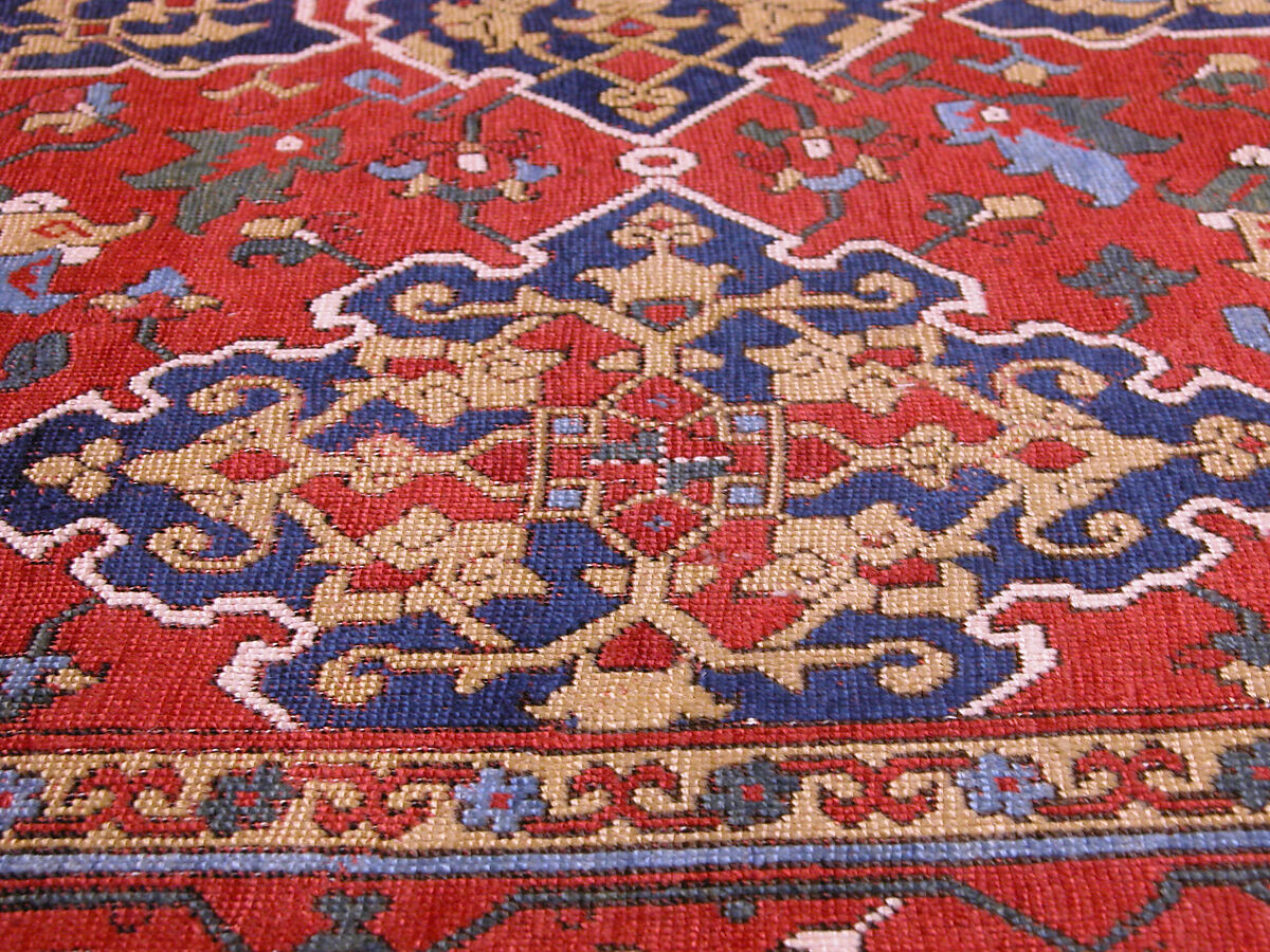 'Star Ushak' Carpet, Wool (warp, weft, and pile); symmetrically knotted pile
