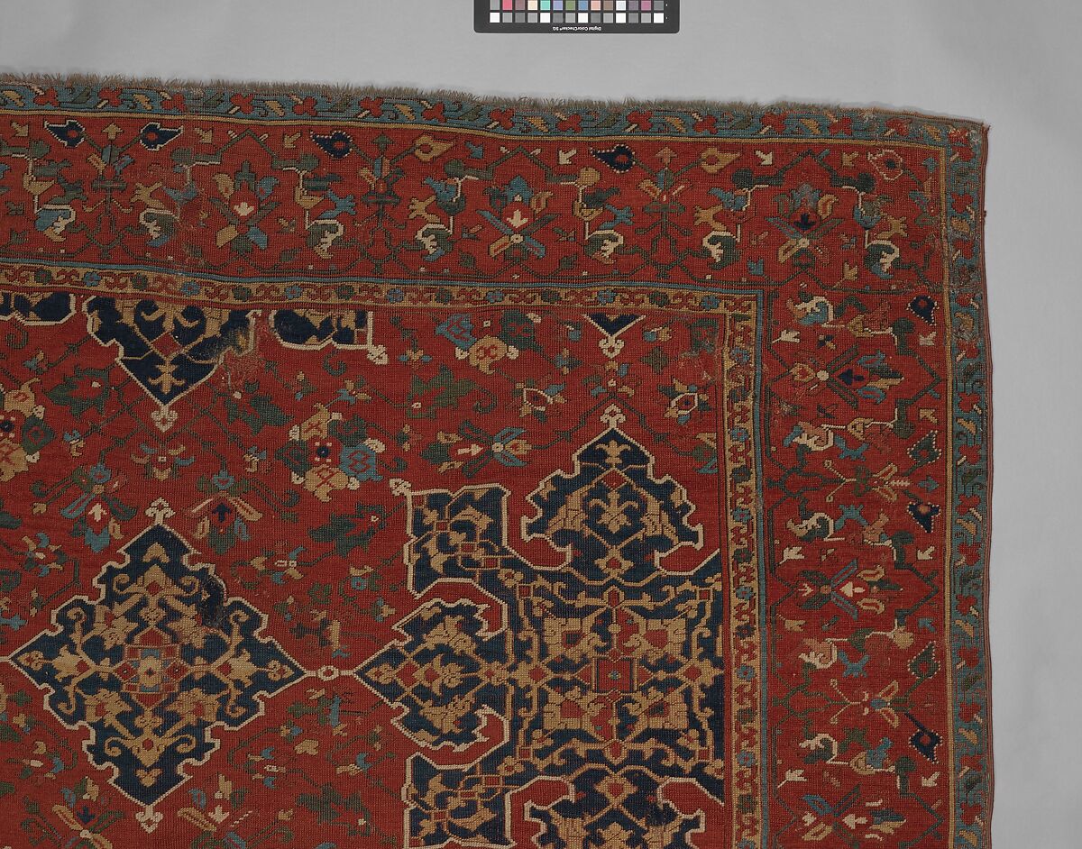 'Star Ushak' Carpet, Wool (warp, weft, and pile); symmetrically knotted pile