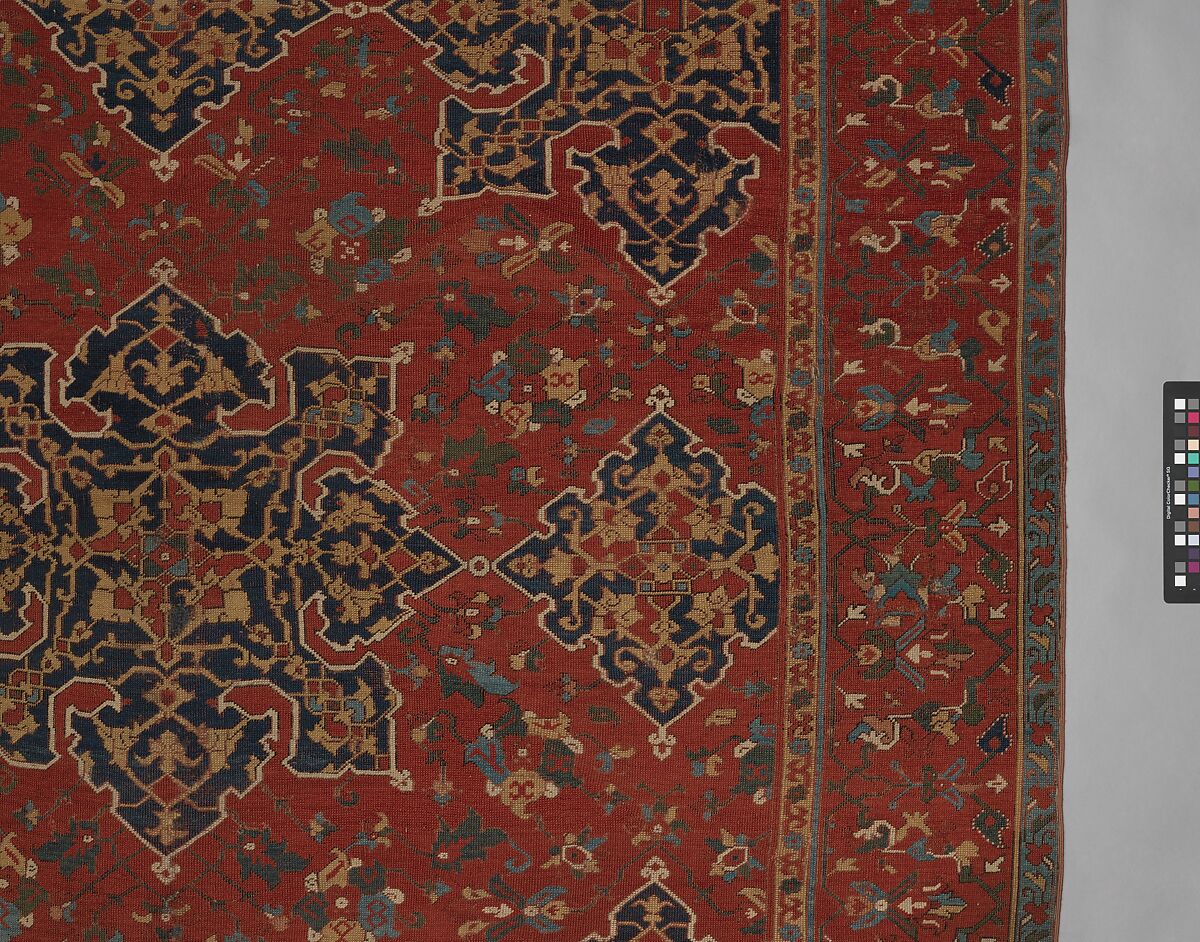 'Star Ushak' Carpet, Wool (warp, weft, and pile); symmetrically knotted pile