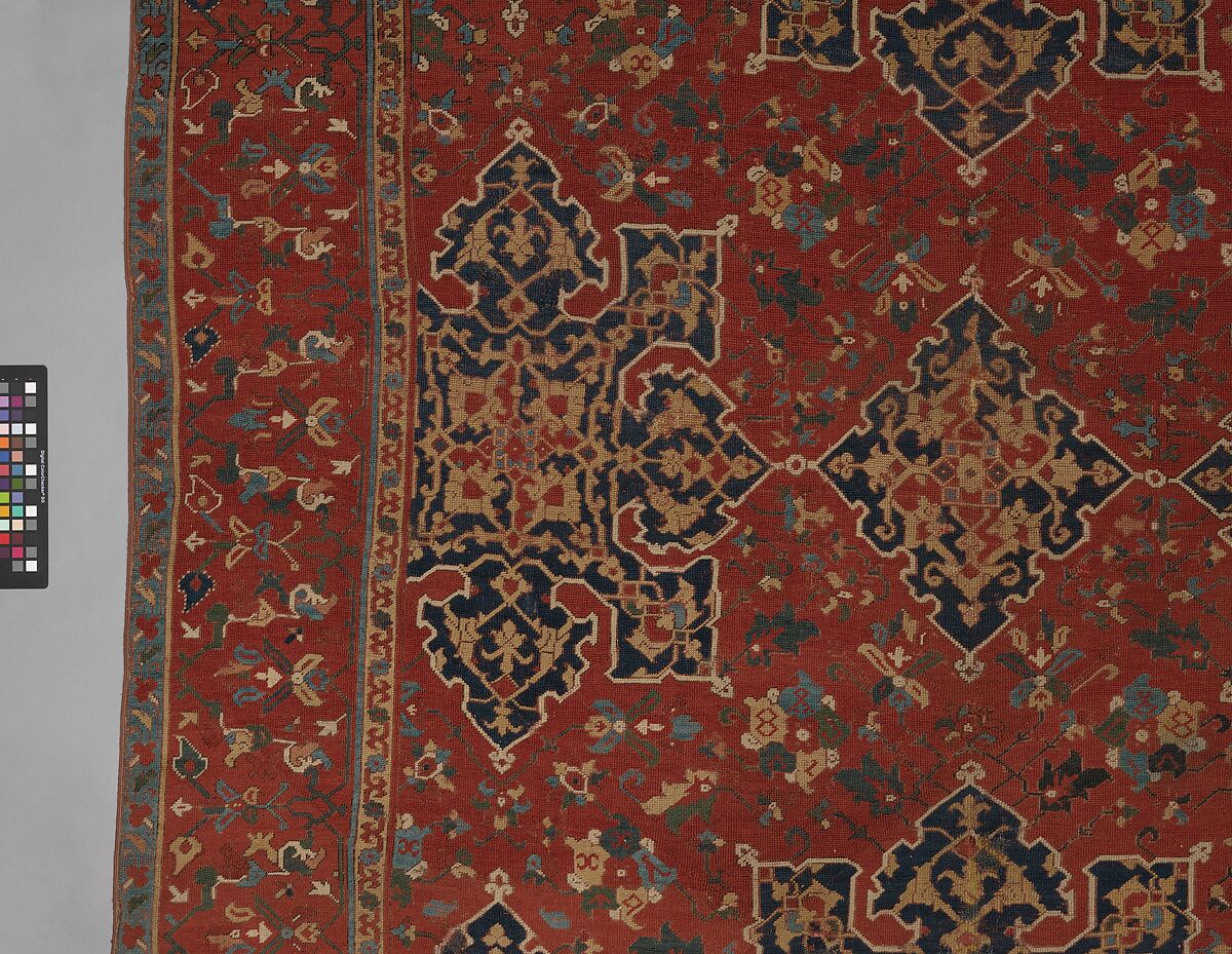 'Star Ushak' Carpet, Wool (warp, weft, and pile); symmetrically knotted pile