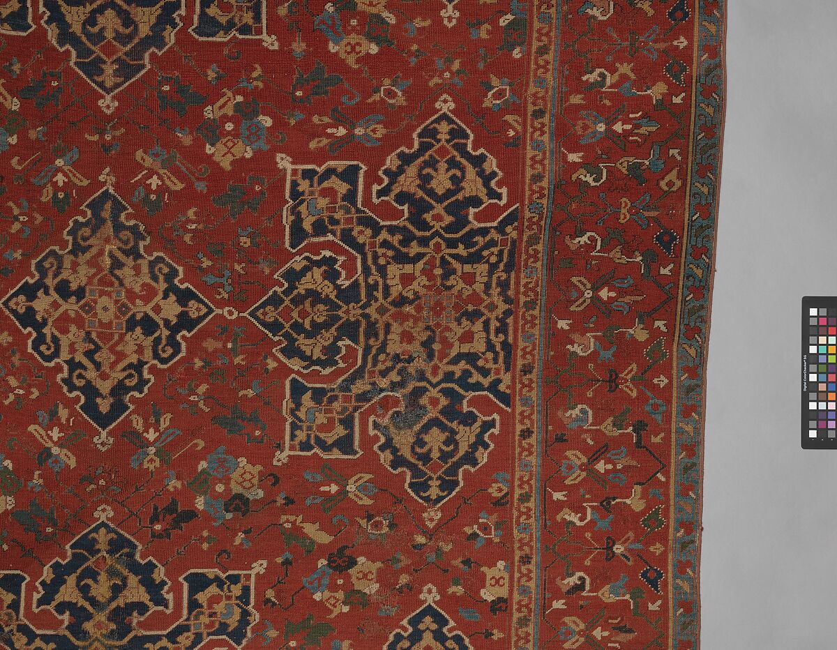 'Star Ushak' Carpet, Wool (warp, weft, and pile); symmetrically knotted pile