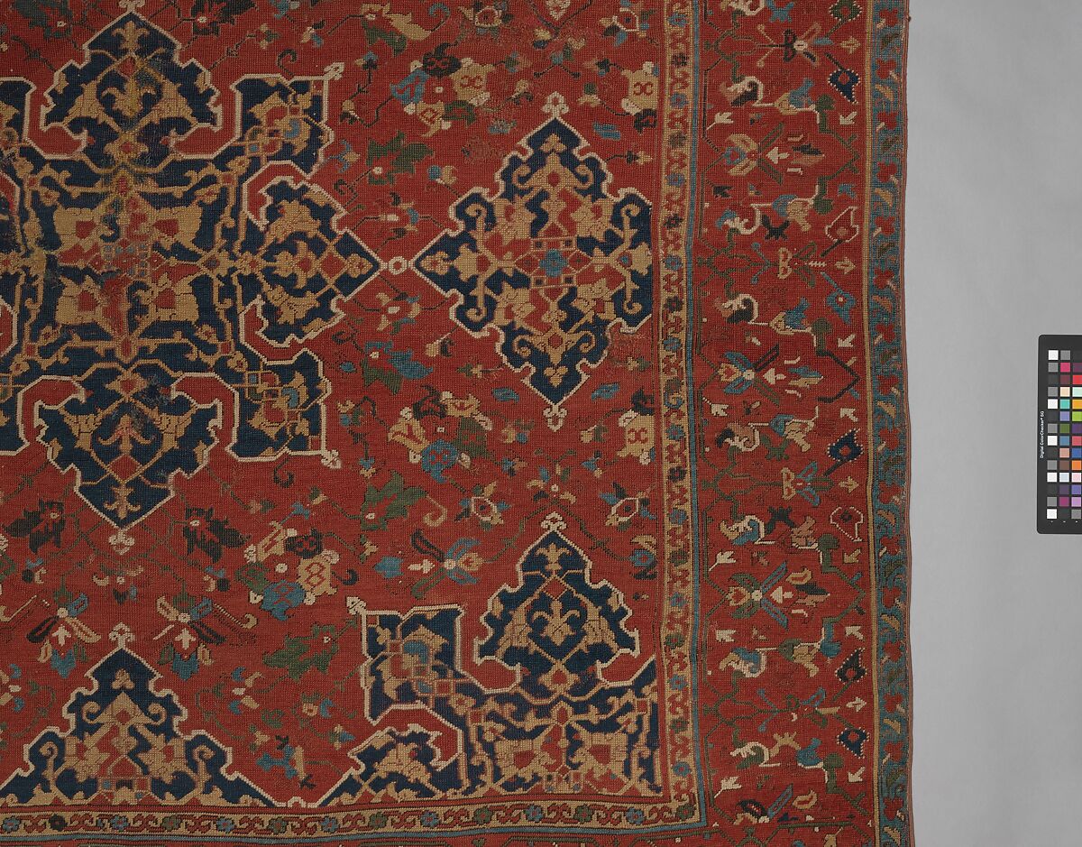 'Star Ushak' Carpet, Wool (warp, weft, and pile); symmetrically knotted pile