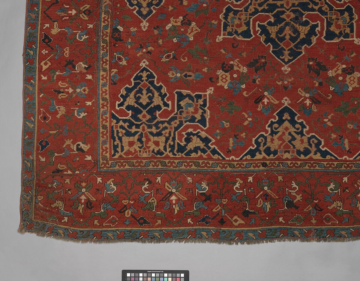 'Star Ushak' Carpet, Wool (warp, weft, and pile); symmetrically knotted pile