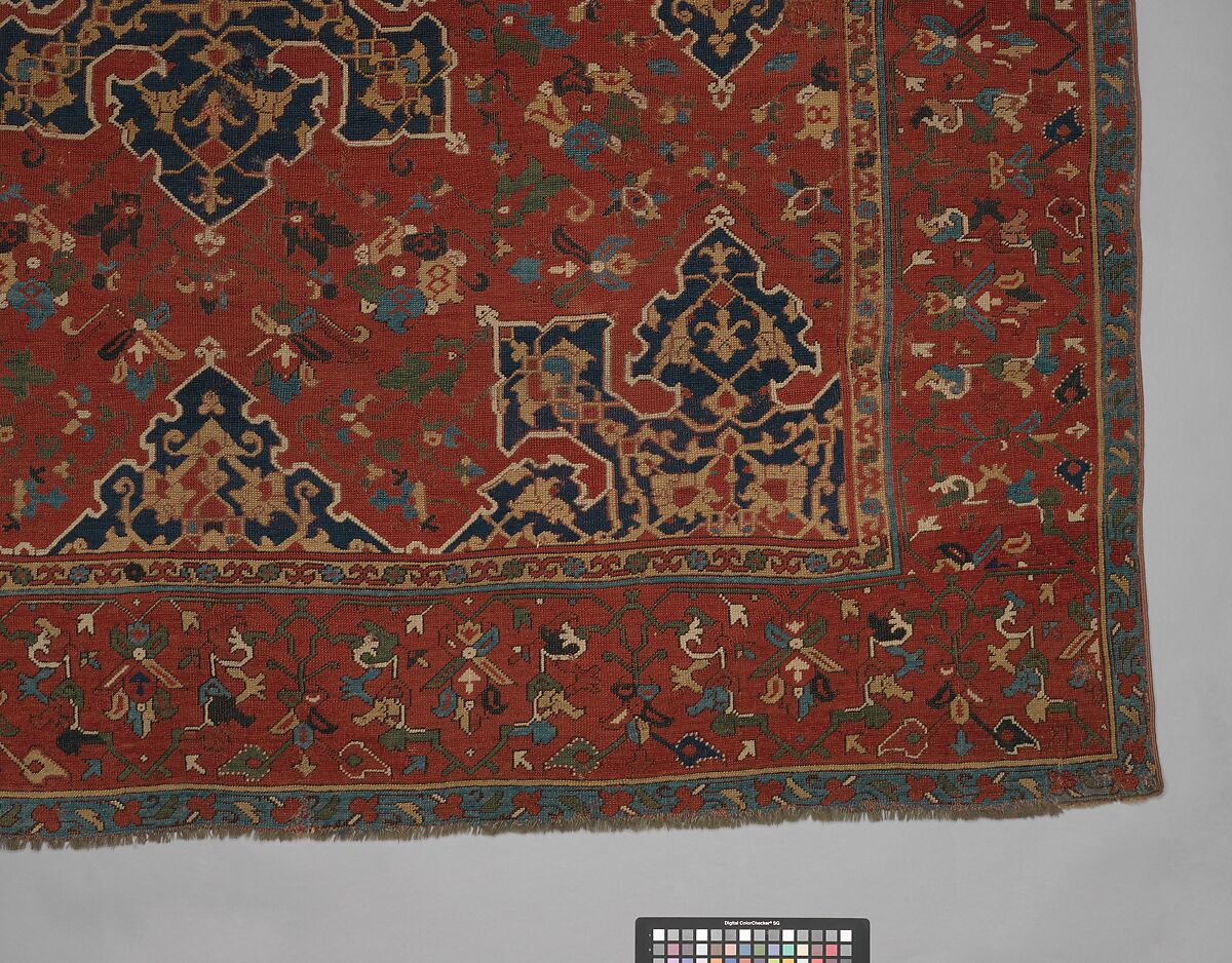 'Star Ushak' Carpet, Wool (warp, weft, and pile); symmetrically knotted pile
