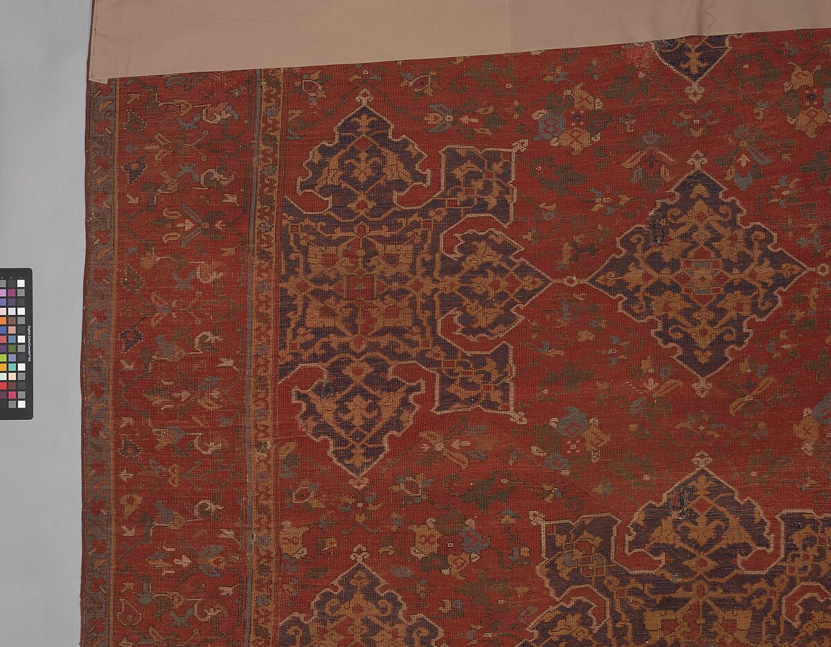 'Star Ushak' Carpet, Wool (warp, weft, and pile); symmetrically knotted pile