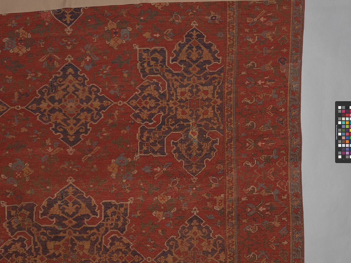 'Star Ushak' Carpet, Wool (warp, weft, and pile); symmetrically knotted pile