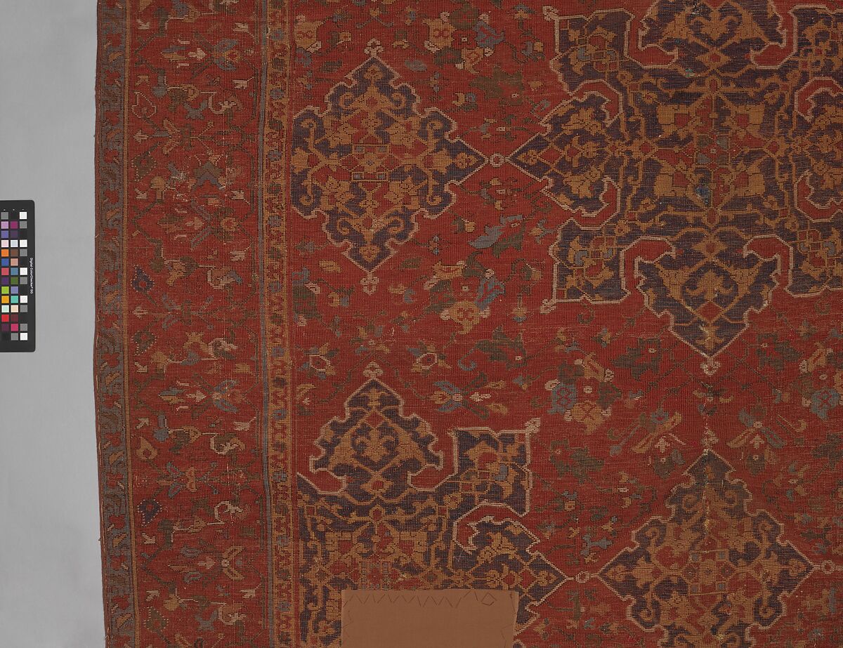 'Star Ushak' Carpet, Wool (warp, weft, and pile); symmetrically knotted pile