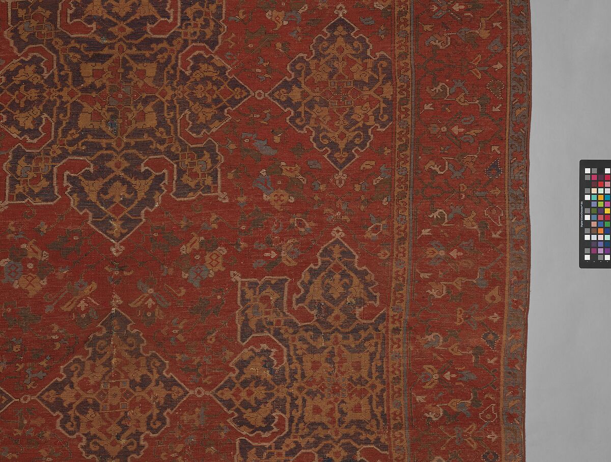 'Star Ushak' Carpet, Wool (warp, weft, and pile); symmetrically knotted pile