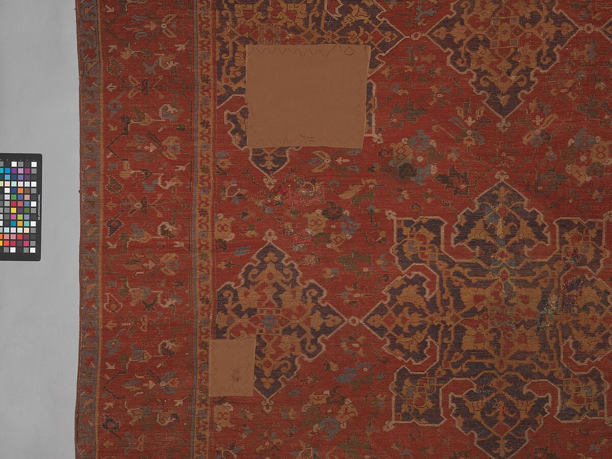 'Star Ushak' Carpet, Wool (warp, weft, and pile); symmetrically knotted pile