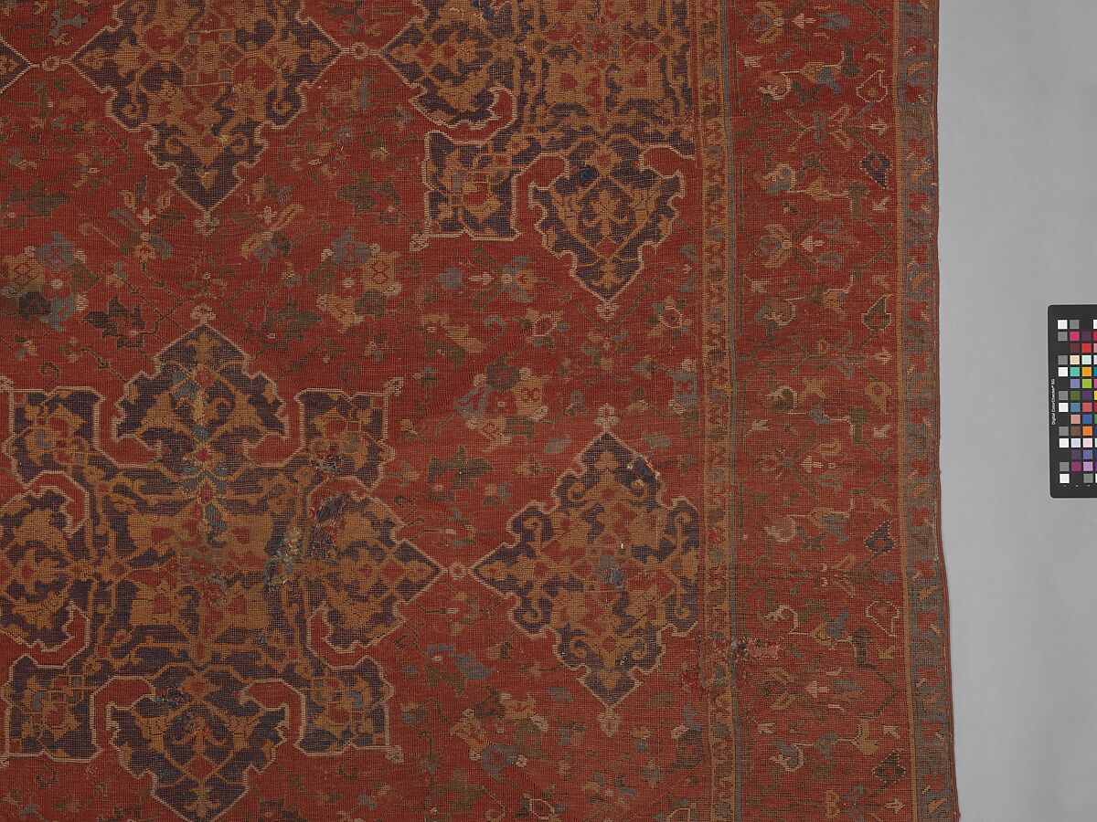 'Star Ushak' Carpet, Wool (warp, weft, and pile); symmetrically knotted pile