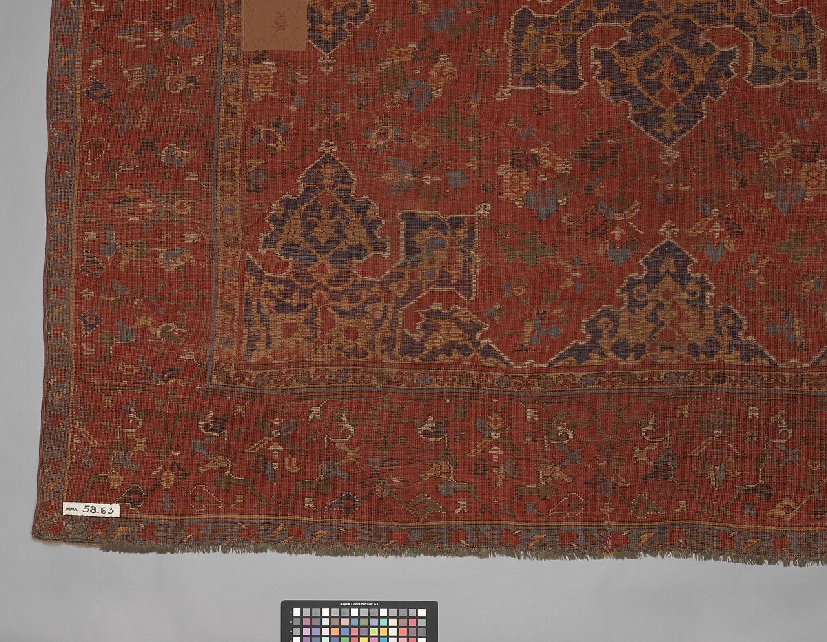 'Star Ushak' Carpet, Wool (warp, weft, and pile); symmetrically knotted pile