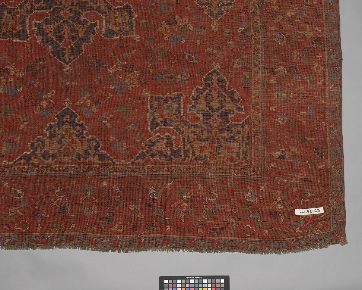 'Star Ushak' Carpet, Wool (warp, weft, and pile); symmetrically knotted pile