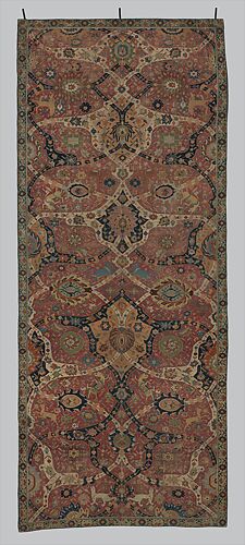 Pashmina Carpet With Gateway And Millefleur Pattern The Metropolitan Museum Of Art