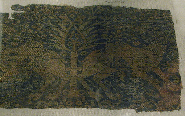 Textile with Confronted Camels Bearing the Invocation "O Compassionate", Silk