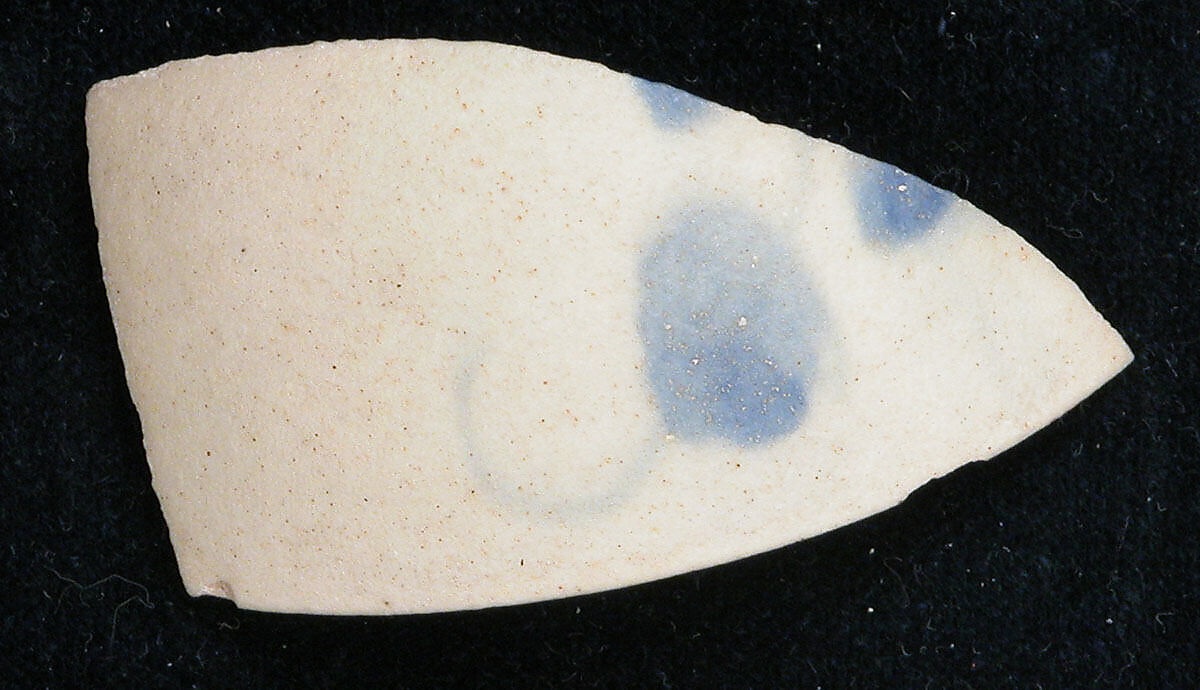 Fragment, Stonepaste; slip painted and glazed 