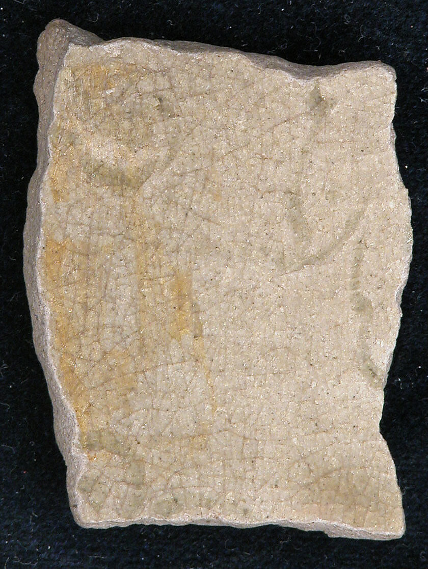 Fragment, Stonepaste; slip painted and glazed 