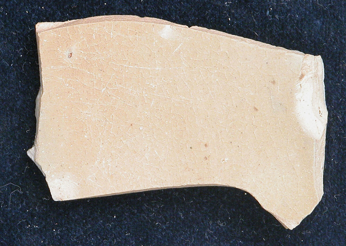 Fragment, Stonepaste; slip painted and glazed 