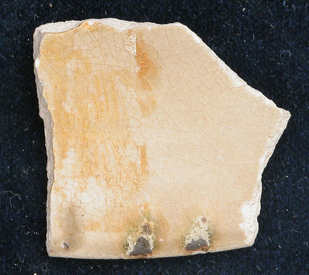 Fragment, Stonepaste; slip painted and glazed 