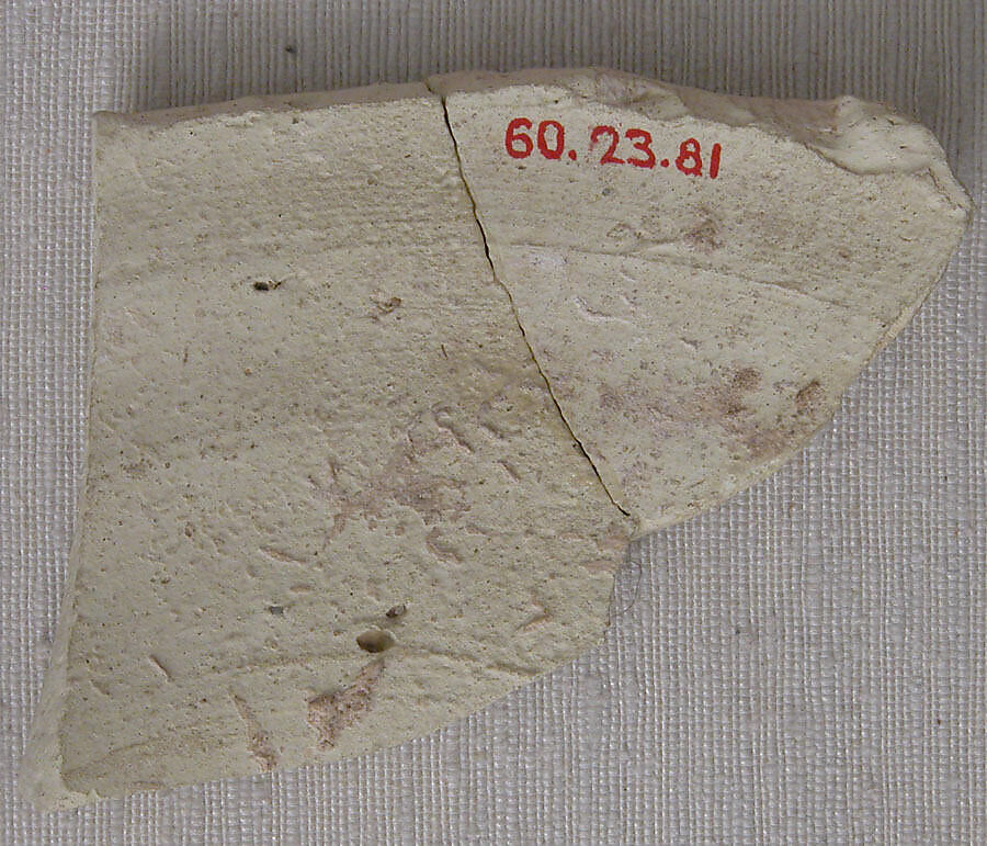 Ceramic Fragment, Earthenware; incised