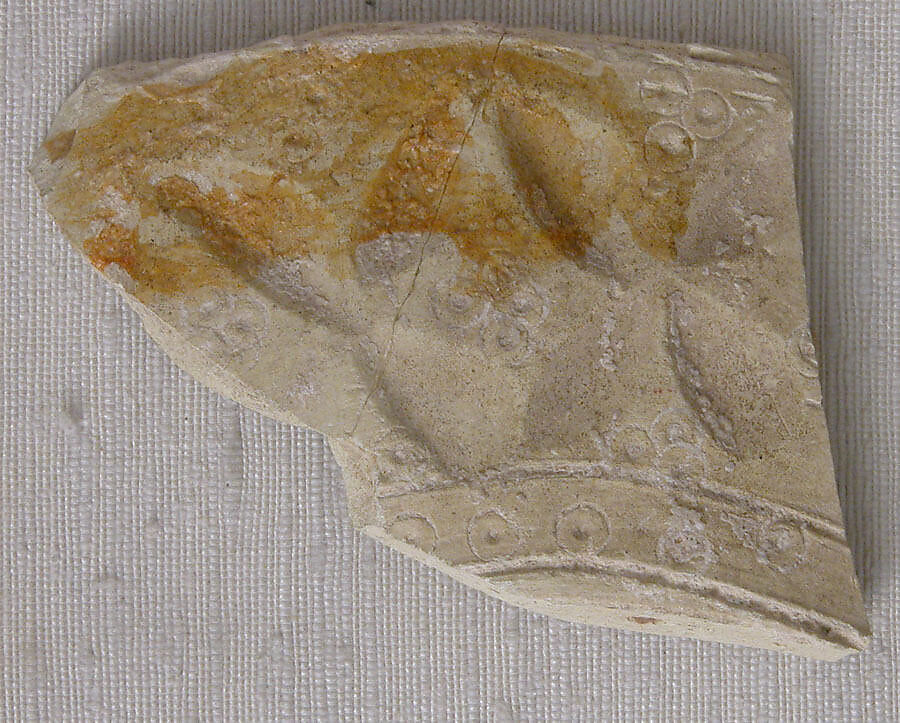 Fragment, Earthenware; incised 