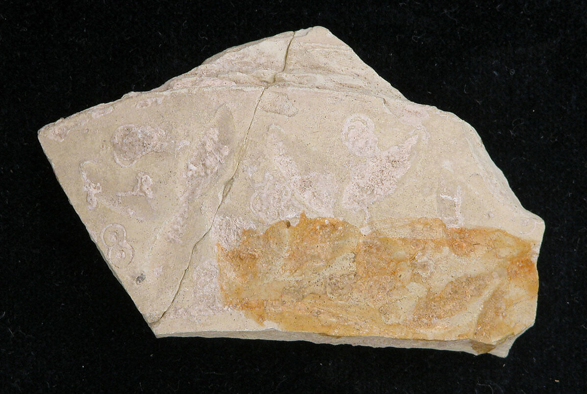 Fragment, Earthenware; incised 
