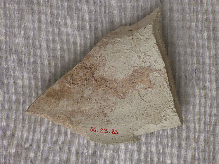 Ceramic Fragment, Earthenware; incised