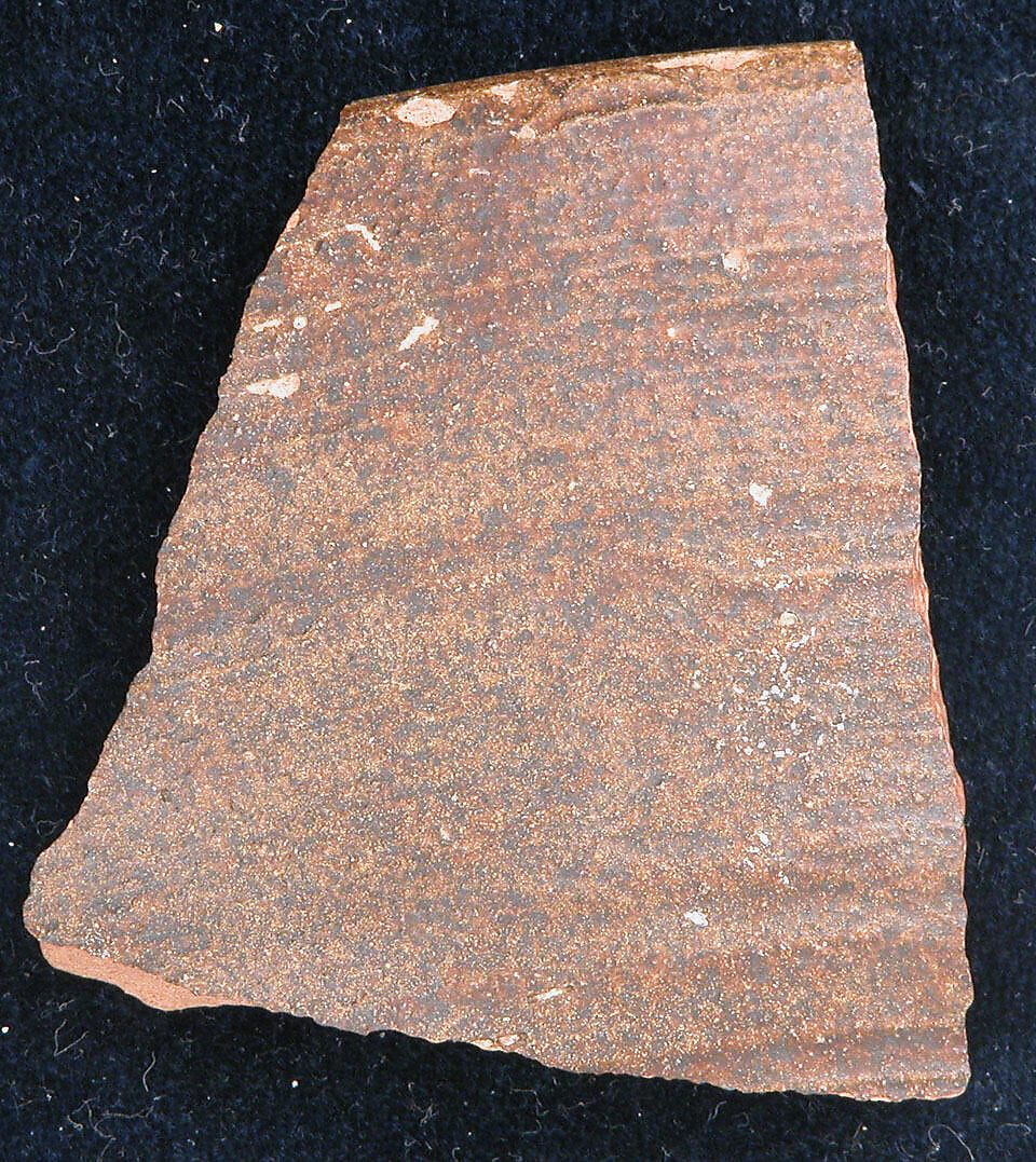 Ceramic Fragment, Earthenware; glazed 