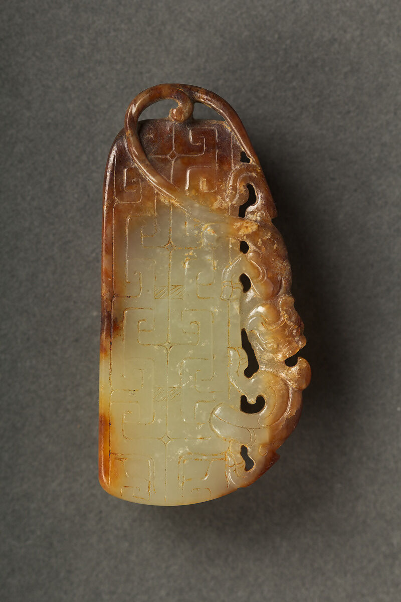 Scabbard slide, Jade (nephrite), China 