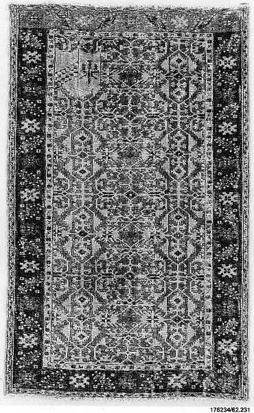 Carpet, Wool (warp, weft and pile); symmetrically knotted pile