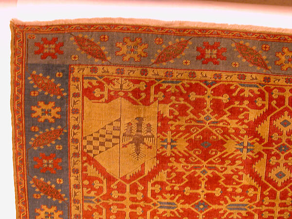Carpet, Wool (warp, weft and pile); symmetrically knotted pile