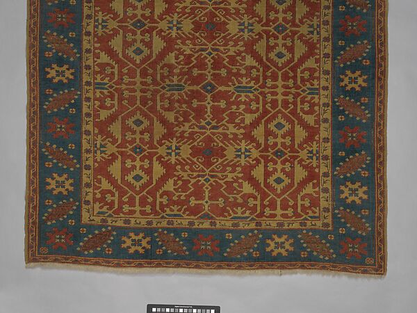 Carpet, Wool (warp, weft and pile); symmetrically knotted pile