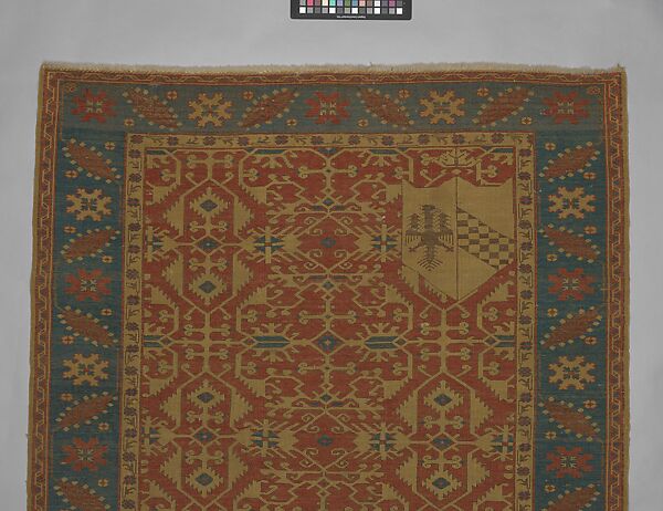Carpet, Wool (warp, weft and pile); symmetrically knotted pile