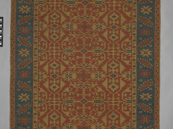 Carpet, Wool (warp, weft and pile); symmetrically knotted pile