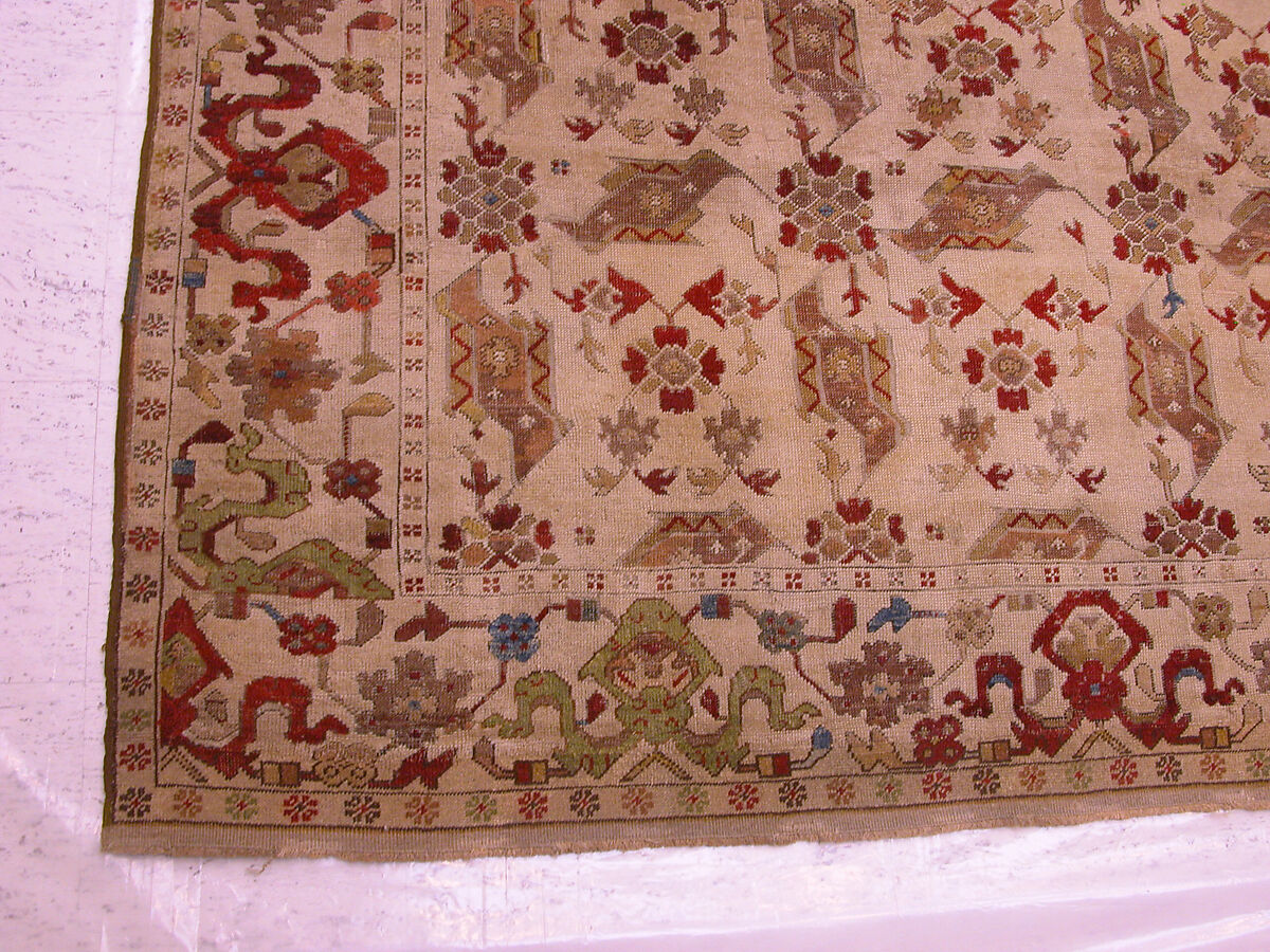 "Bird" Carpet, Wool (warp, weft and pile); symmetrically knotted pile