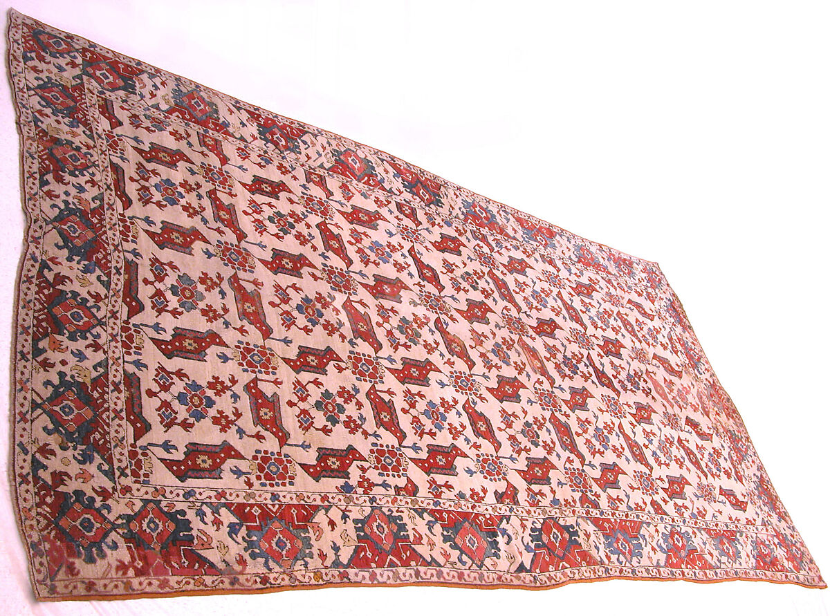 "Bird" Carpet, Wool (warp, weft and pile); symmetrically knotted pile